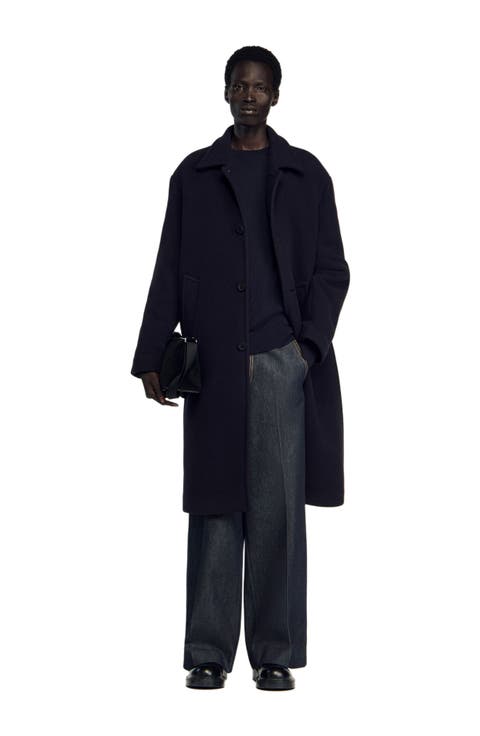 Wool and cashmere coat