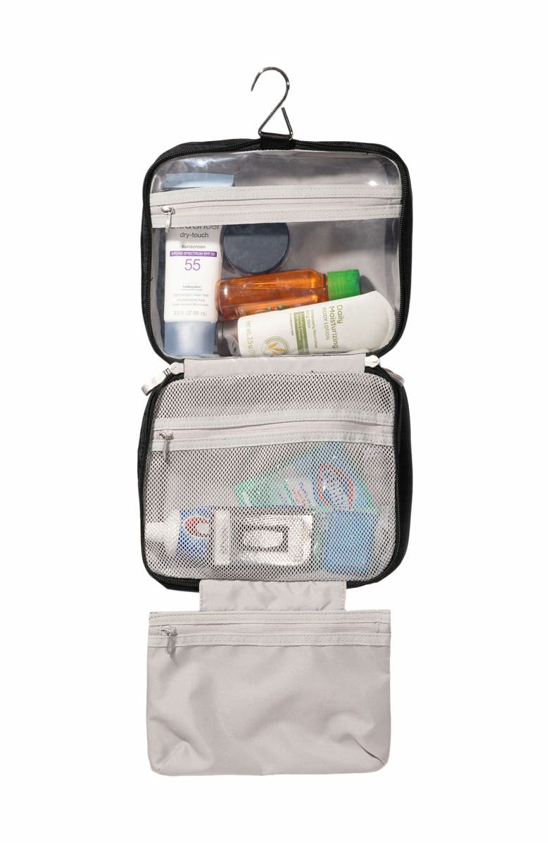 BAGGALLINI Hanging Travel Toiletry Kit, Alternate, color, Black