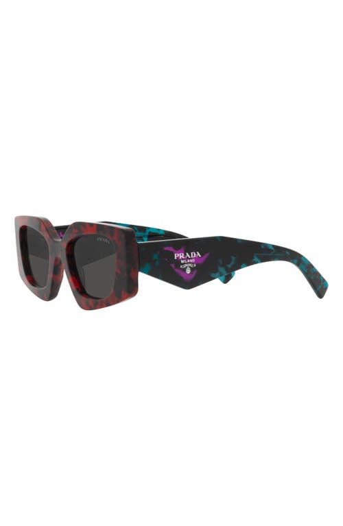 PRADA PRADA 51MM RECTANGULAR SUNGLASSES