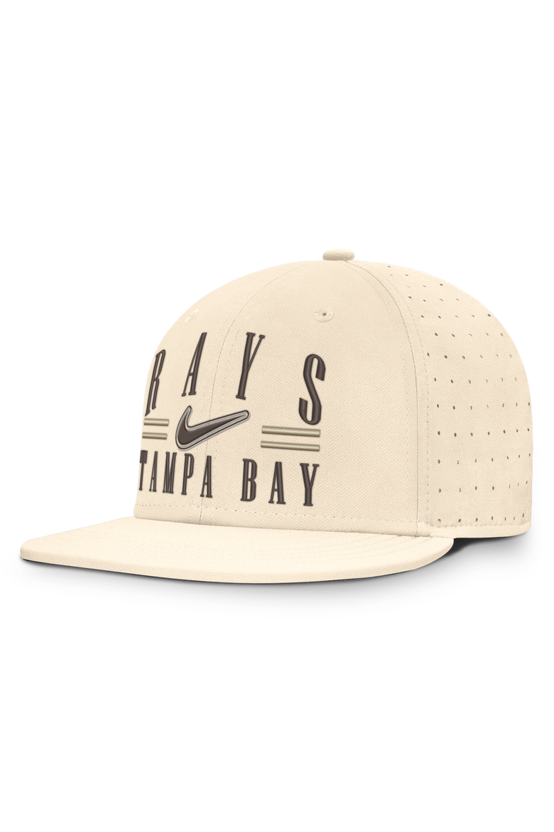 Men's Nike Natural Tampa Bay Rays True Dri-FIT AeroBill Fitted Hat, Main, color, Natural
