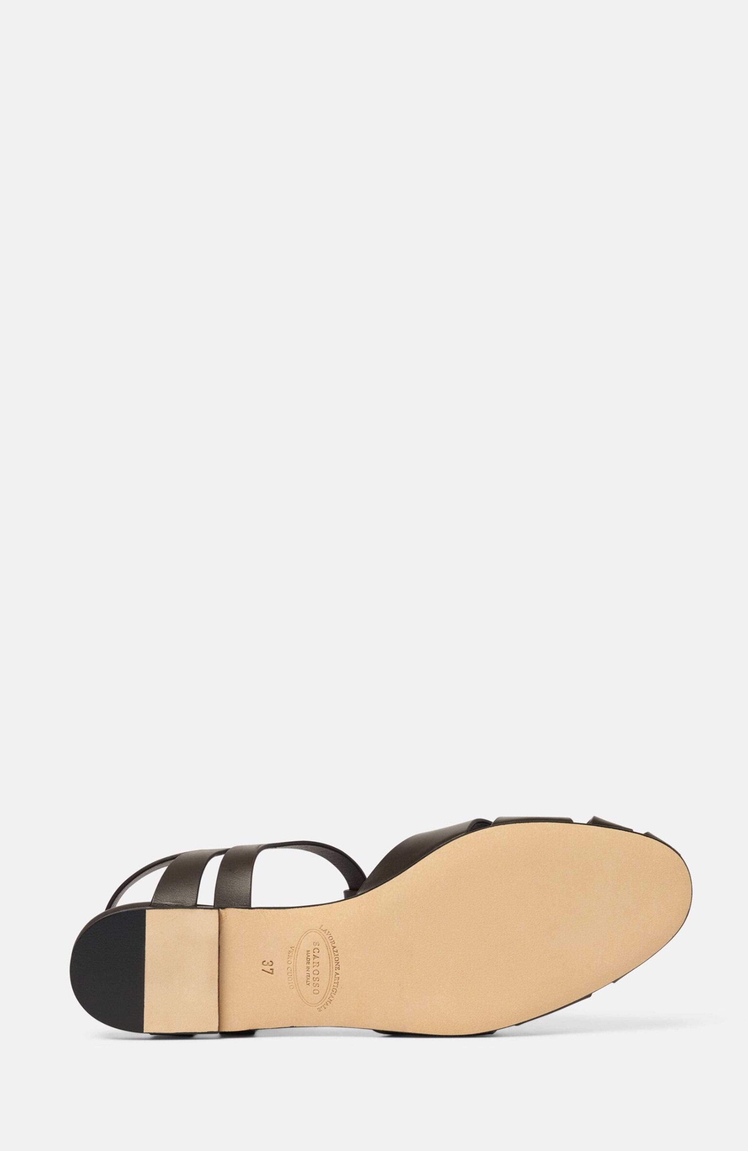 SCAROSSO Gala Sandals, Alternate, color, Dark Brown - Calf
