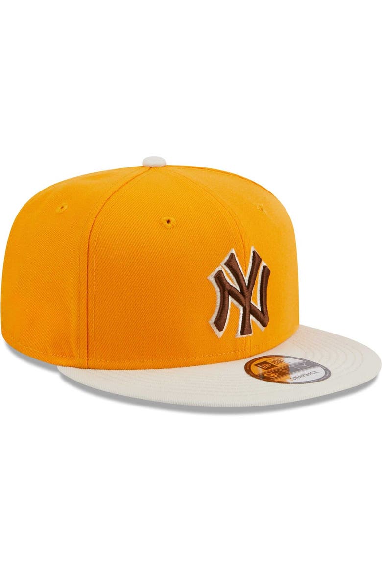 Men's New Era Gold New York Yankees Tiramisu  9FIFTY Snapback Hat, Alternate, color, Gold