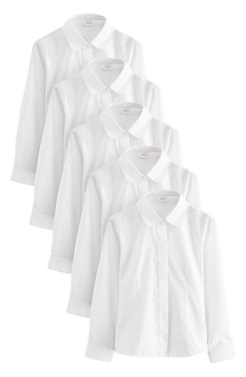 Kids' 5-Pack Regular Fit Button-Up Shirts