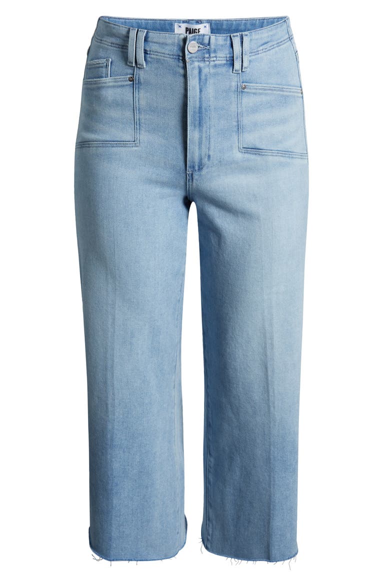 Anessa Raw Hem Wide Leg Jeans, Alternate, color, SHOTINGSTR