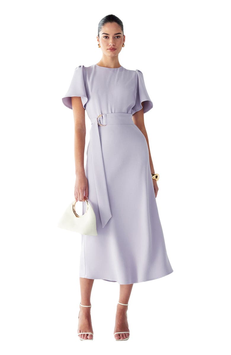 WILLA Bessi Midi Dress, Main, color, Dusty Lilac