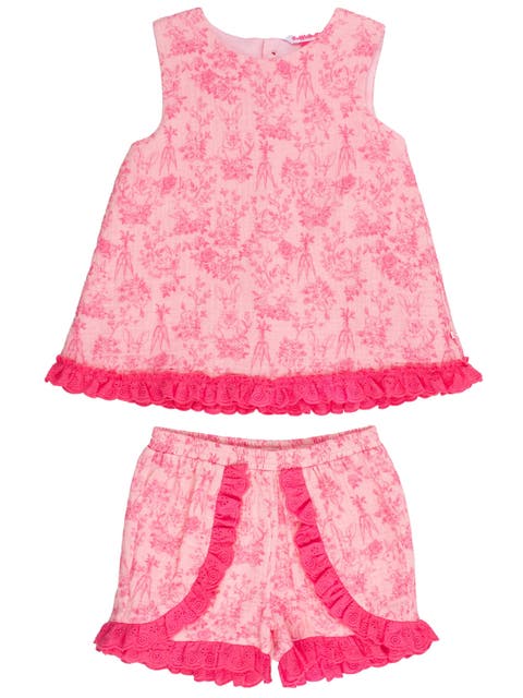 Cotton Gauze Swing Top and Short Set