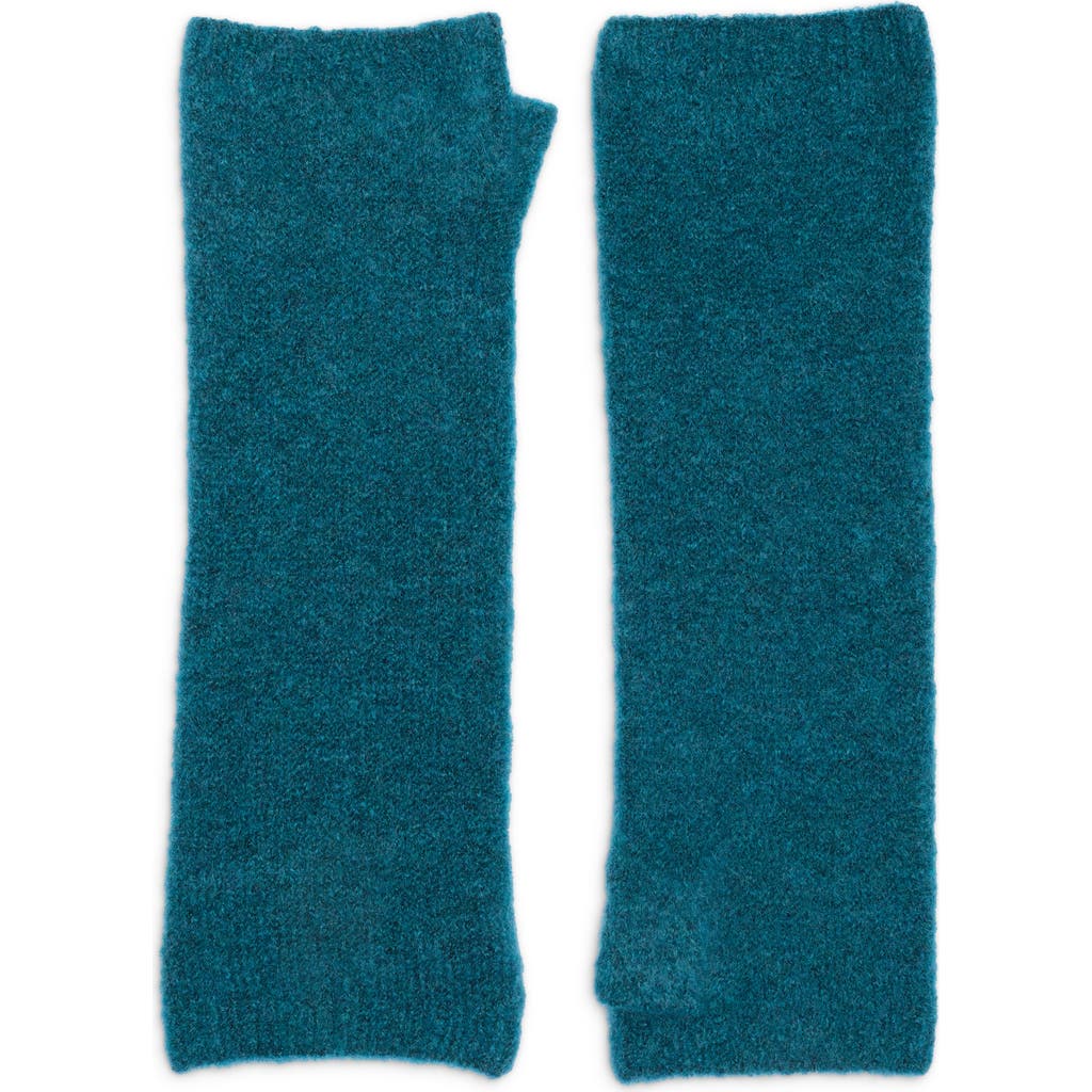 Eileen Fisher Bouclé Knit Fingerless Gloves Knit Fingerless Gloves In Green