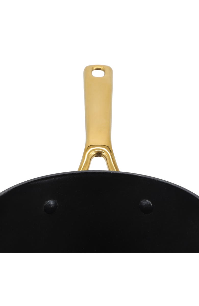 OSTER Abbottsford 2.5 Quart Nonstick Aluminum Saucepan with Glass Lid, Alternate, color, Black