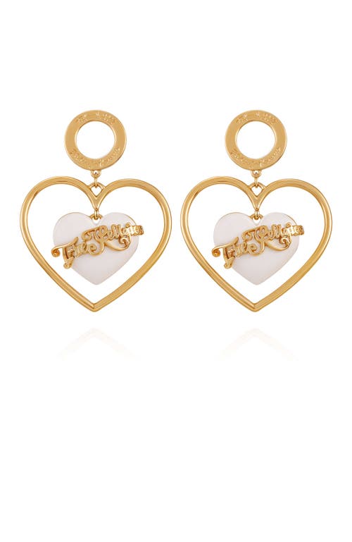 True Religion Heart Statement Earring In Gold