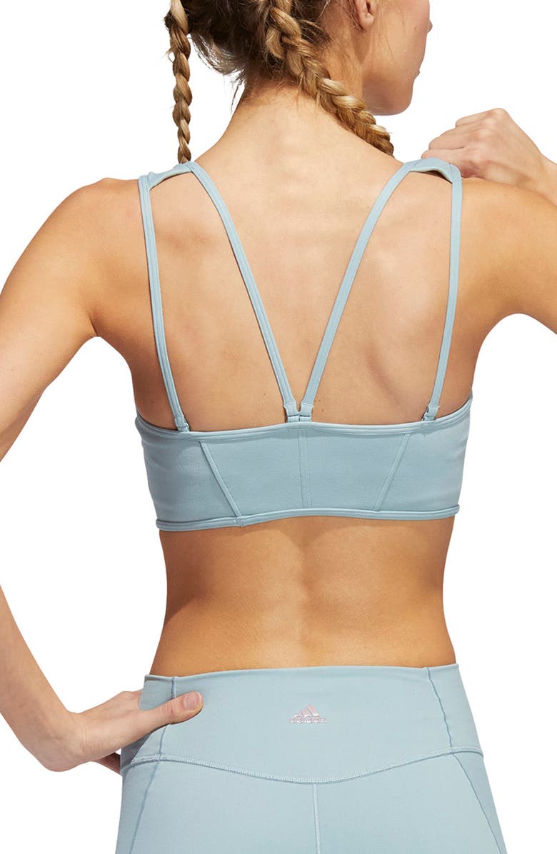 adidas Coreflow Studio Longline Sports Bra, Alternate, color,