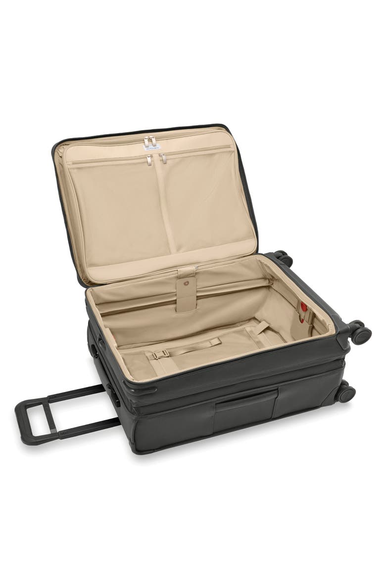 Baseline 26-Inch Medium Expandable Spinner Suitcase, Alternate, color, BLACK