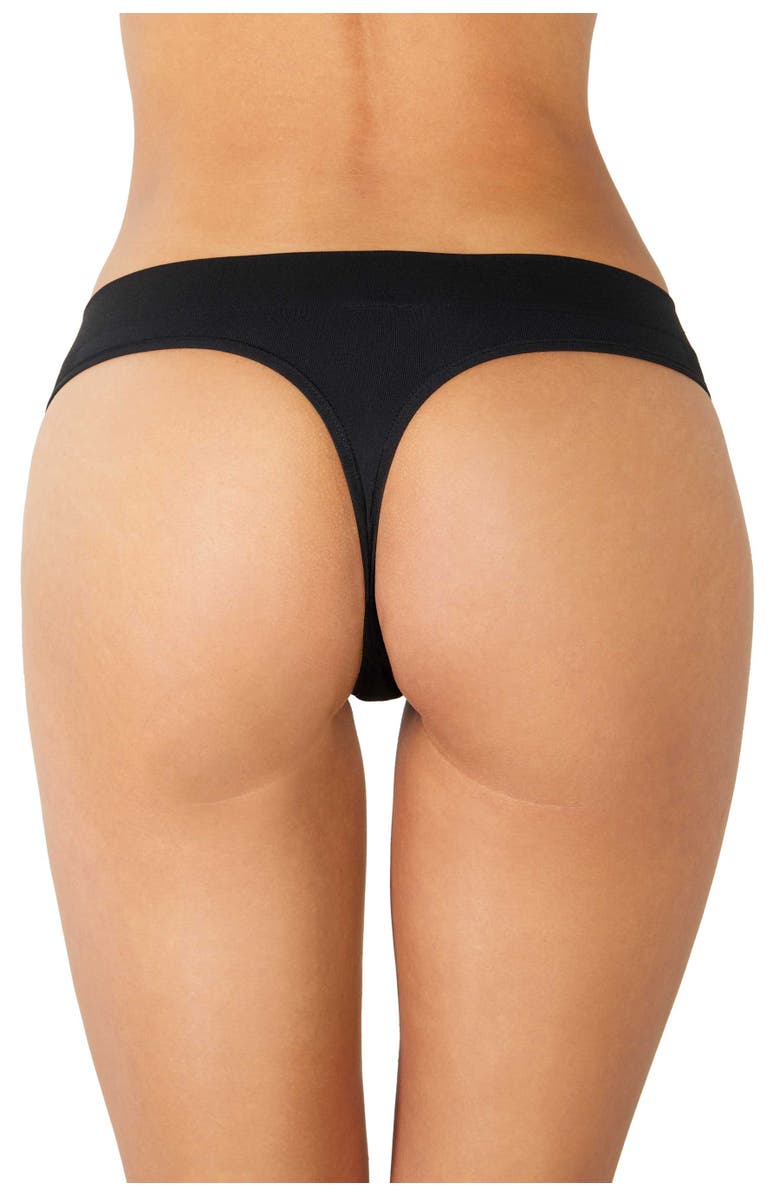 LDMA Low Hide Thong, Alternate, color, Black
