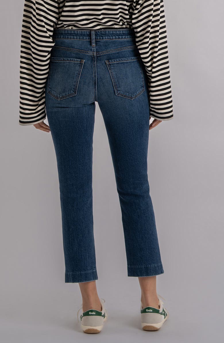 KUT from the Kloth Reese Crop Slim Straight Leg Jeans, Alternate, color, Medium Blue