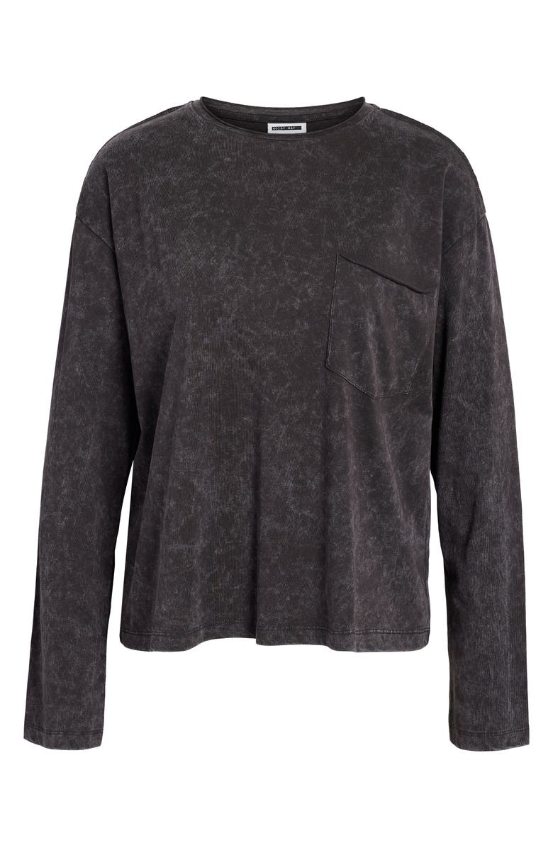 Noisy may Rena Long Sleeve Organic Cotton T-Shirt, Main, color,