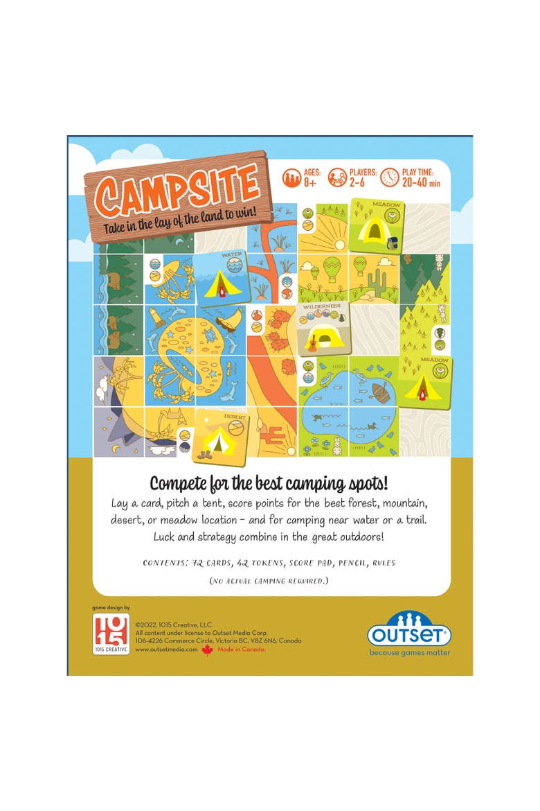 Campsite Simple Strategy Tile Laying Board Game, Alternate, color, Multicolored