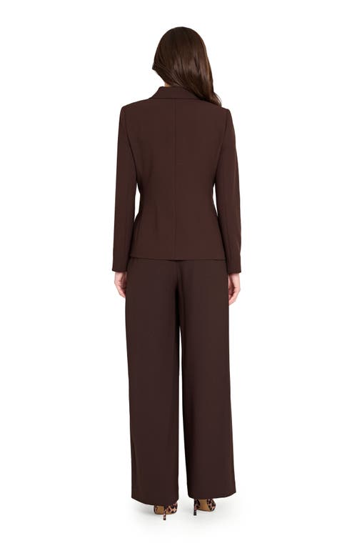 Tahari Asl Wide Leg Pants In Brown
