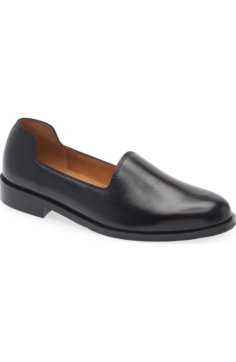 JACQUES SOLOVIERE Slim Slip-On Shoe, Main, color, Black