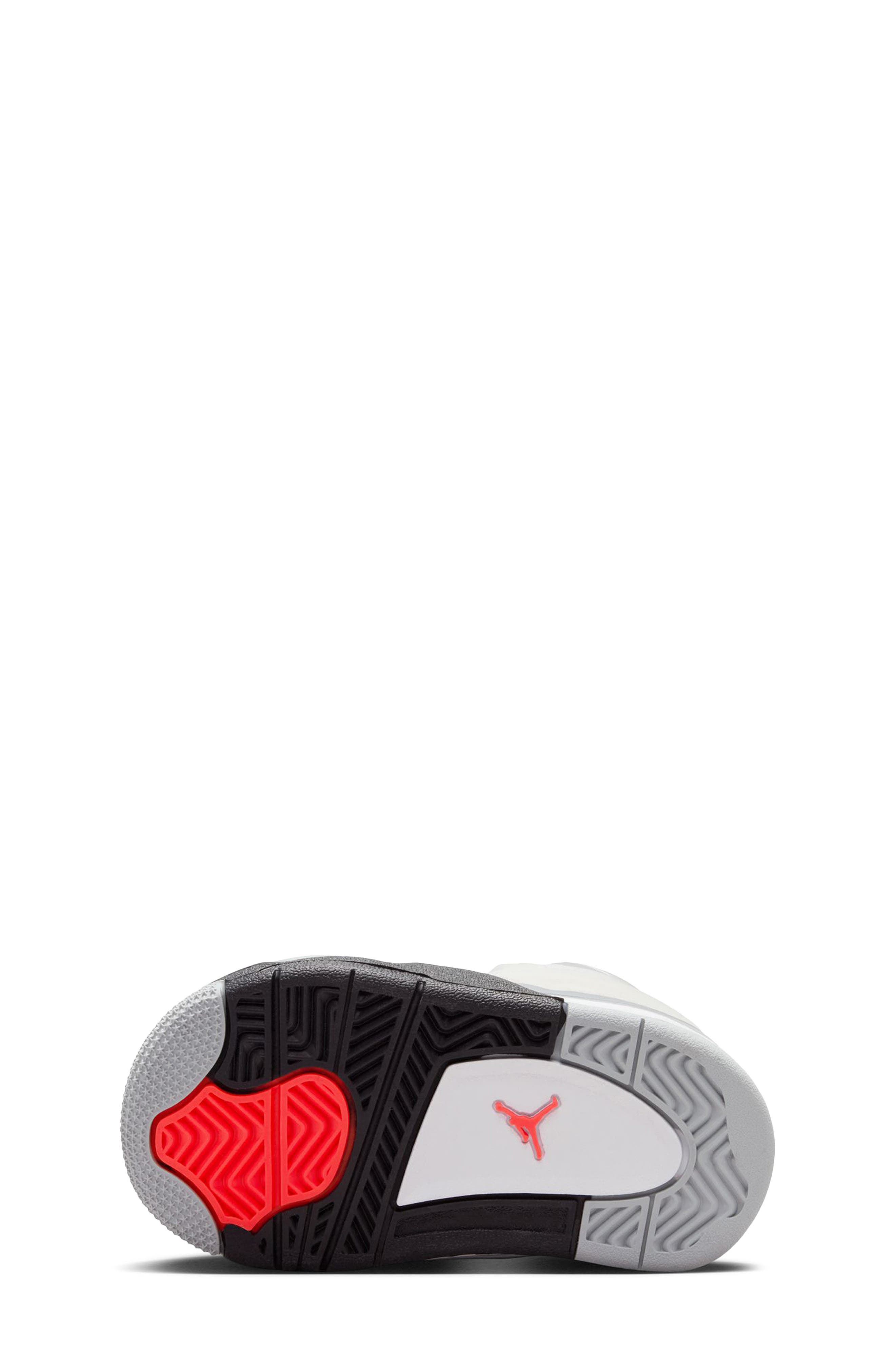 Kids' Air Jordan 4 RM Sneaker, Alternate, color, WHITE/ BLACK/ INFRARED/ GREY