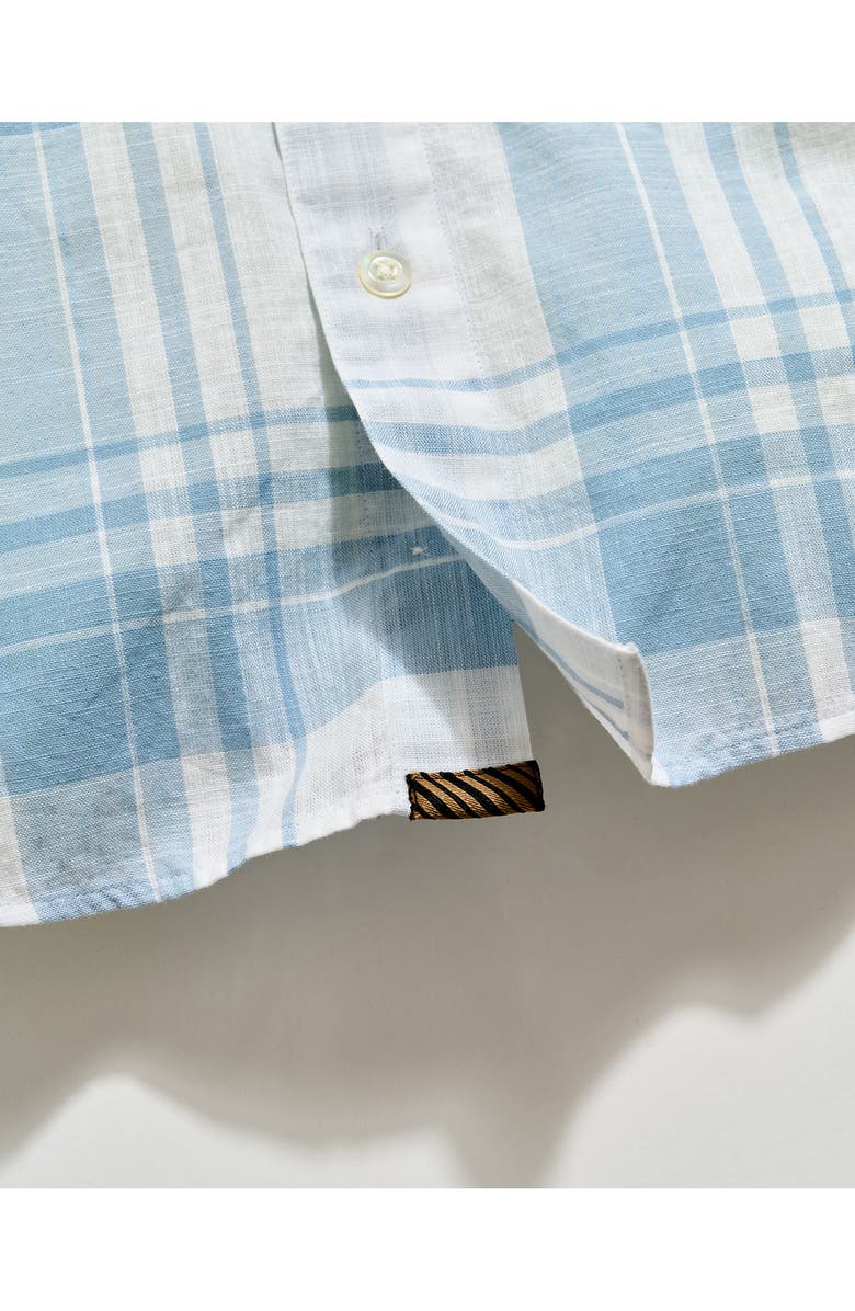 Billy Reid Hutcheson Plaid Button-Up Shirt, Alternate, color, Light Blue/ White