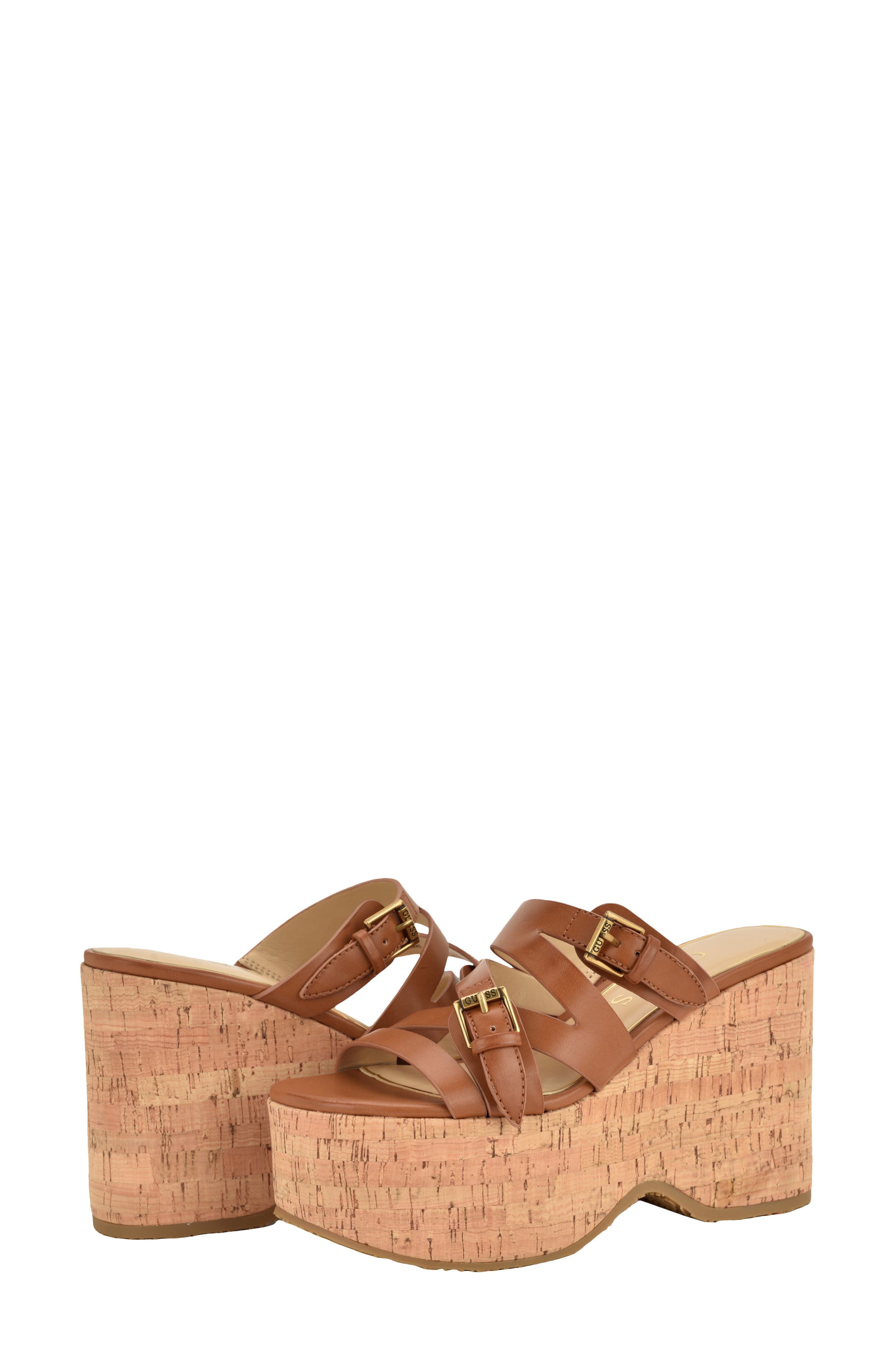 Nailah Platform Wedge Sandal, Alternate, color, NATURAL