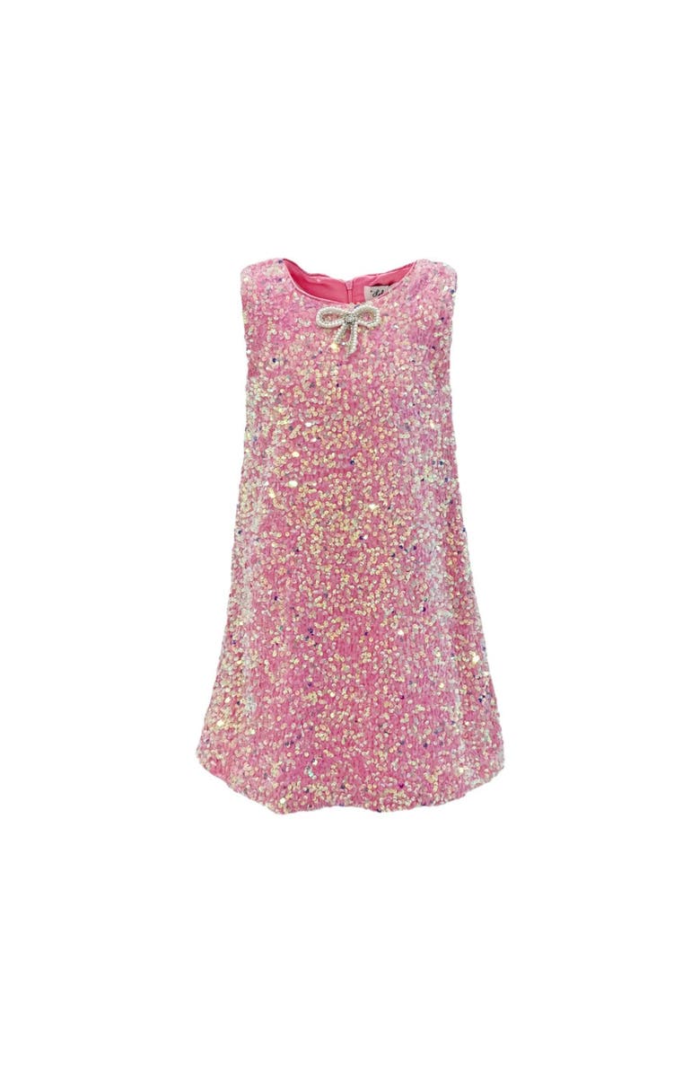 Lola + The Boys Shimmer Bow Dress, Alternate, color,