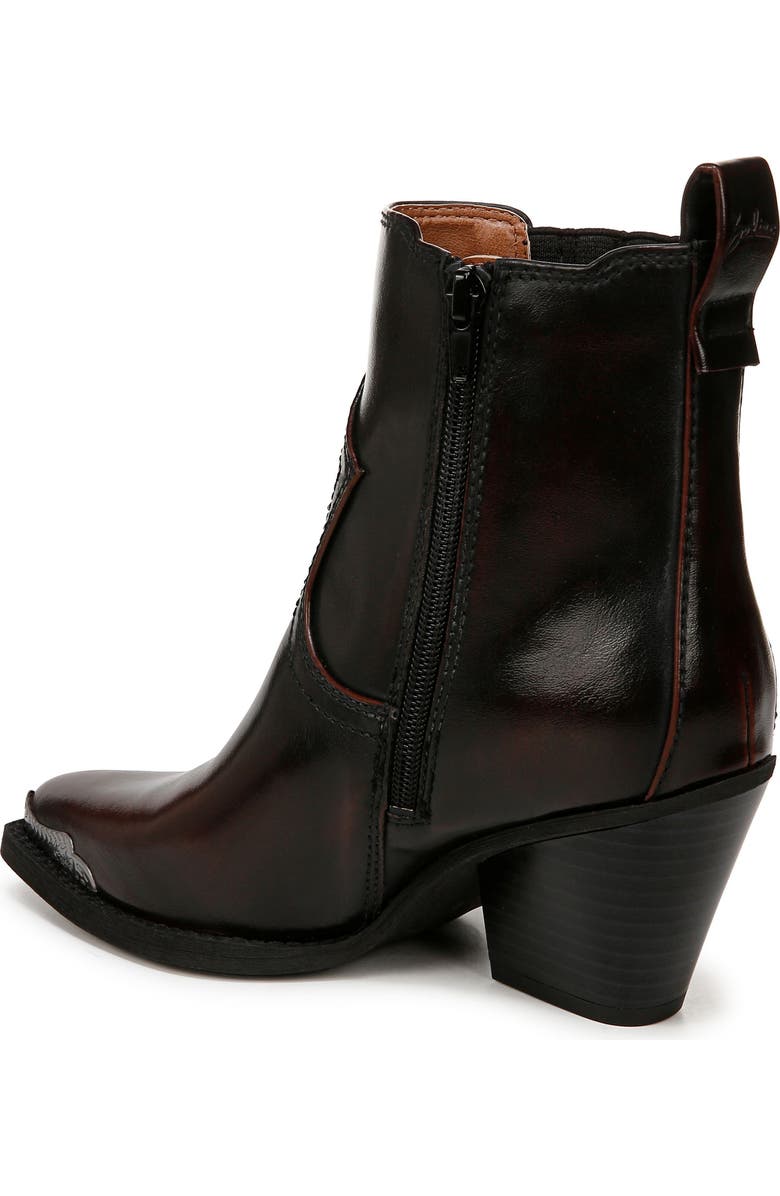 Zodiac Raylin Western Boot, Alternate, color, Mahogany/ Black