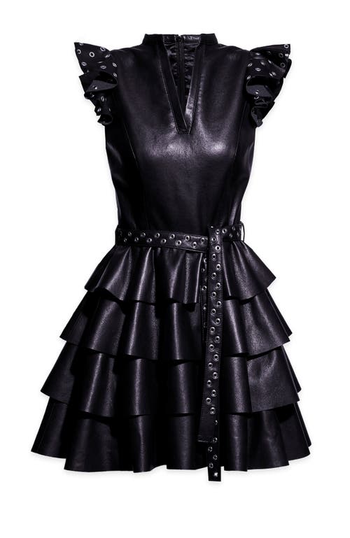 As By Df Jude Recycled Leather Dress In Black