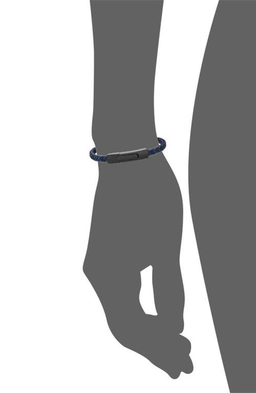 Geoffrey Beene Braided Leather Bracelet