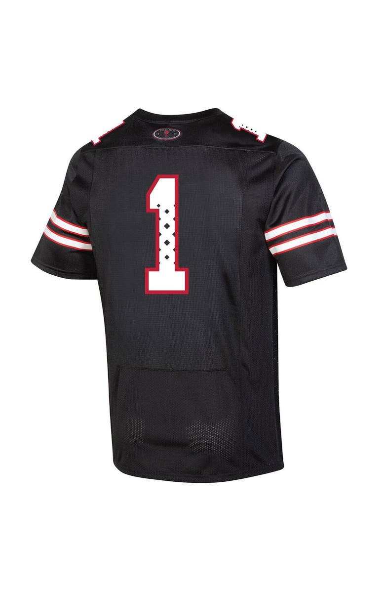 Under Armour Men's Under Armour #1 Black Texas Tech Red Raiders Throwback Special Game Jersey, Alternate, color,