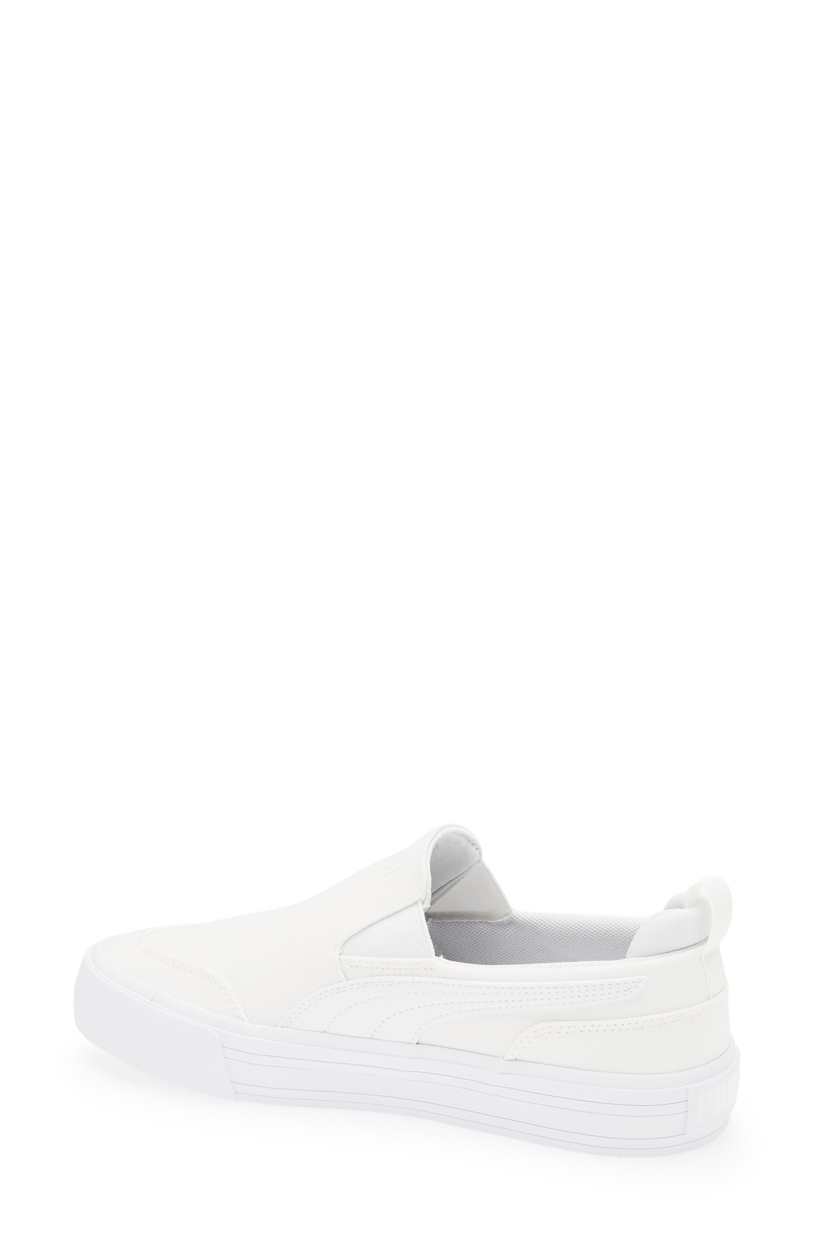 PUMA Court Classic Vulcanized Slip-On Sneaker, Alternate, color, Puma White/ Puma White