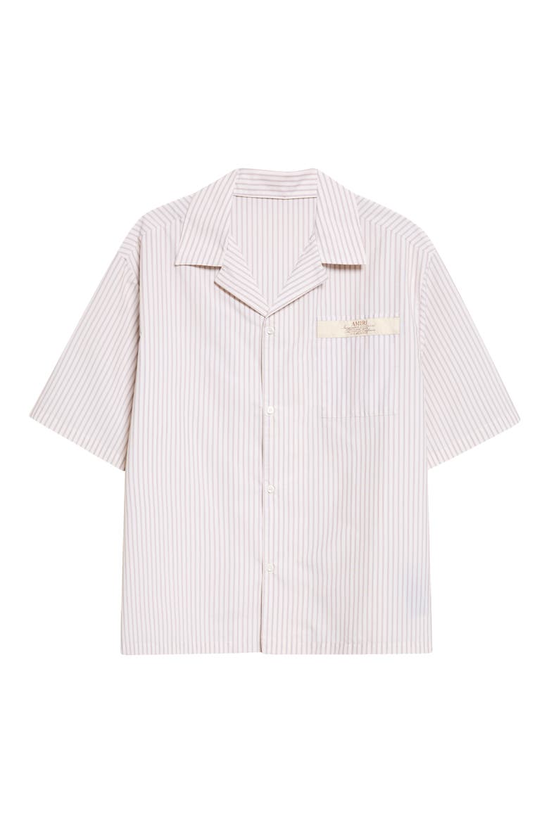 SPIRIT POPL STRIPE PKT SHIRT, Alternate, color, ALABASTER