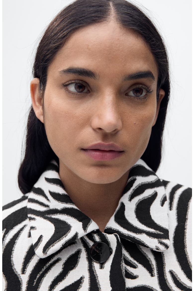 Zebra Print Jacket, Alternate, color, BLACK