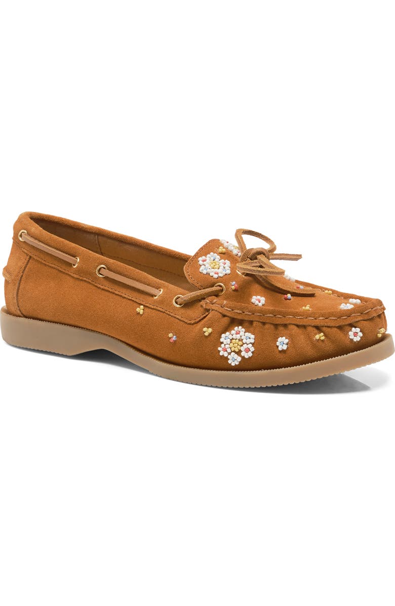 Free People Sandy Beaded Boat Shoe, Main, color,