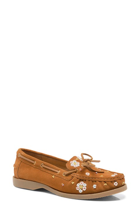 Sandy Beaded Boat Shoe (Women)