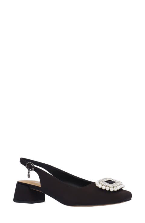 Eudora Embellished Slingback Pump (Women)