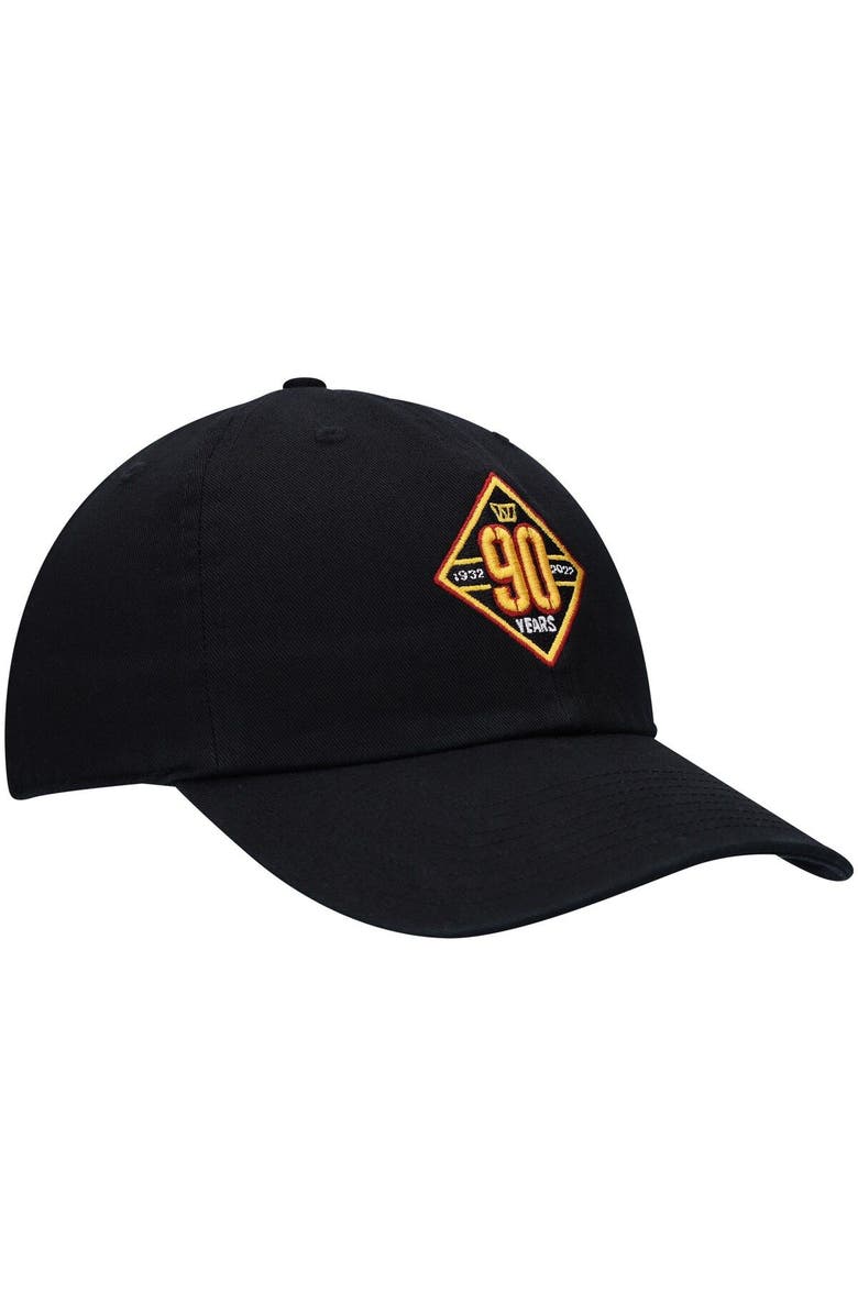 '47 Men's '47  Black Washington Commanders 90th Season Clean Up Adjustable Hat, Alternate, color, 