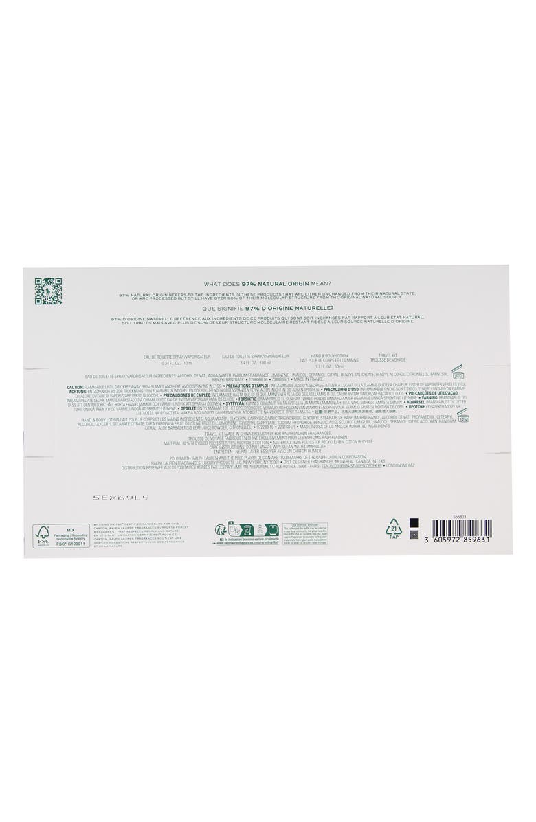 Ralph Lauren Polo Earth Eau de Toilette Set, Alternate, color, 