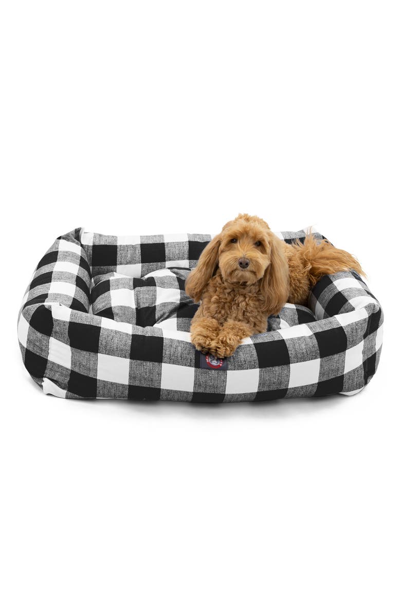 Majestic Pet Luxe Bagel Dog Bed, Alternate, color, Black