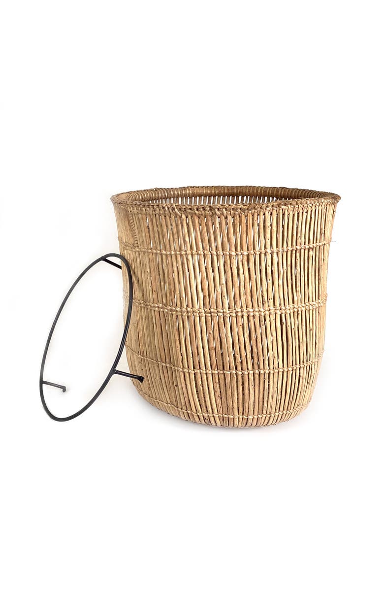 Mbare Lozi Fishtrap Basket, Alternate, color, Natural