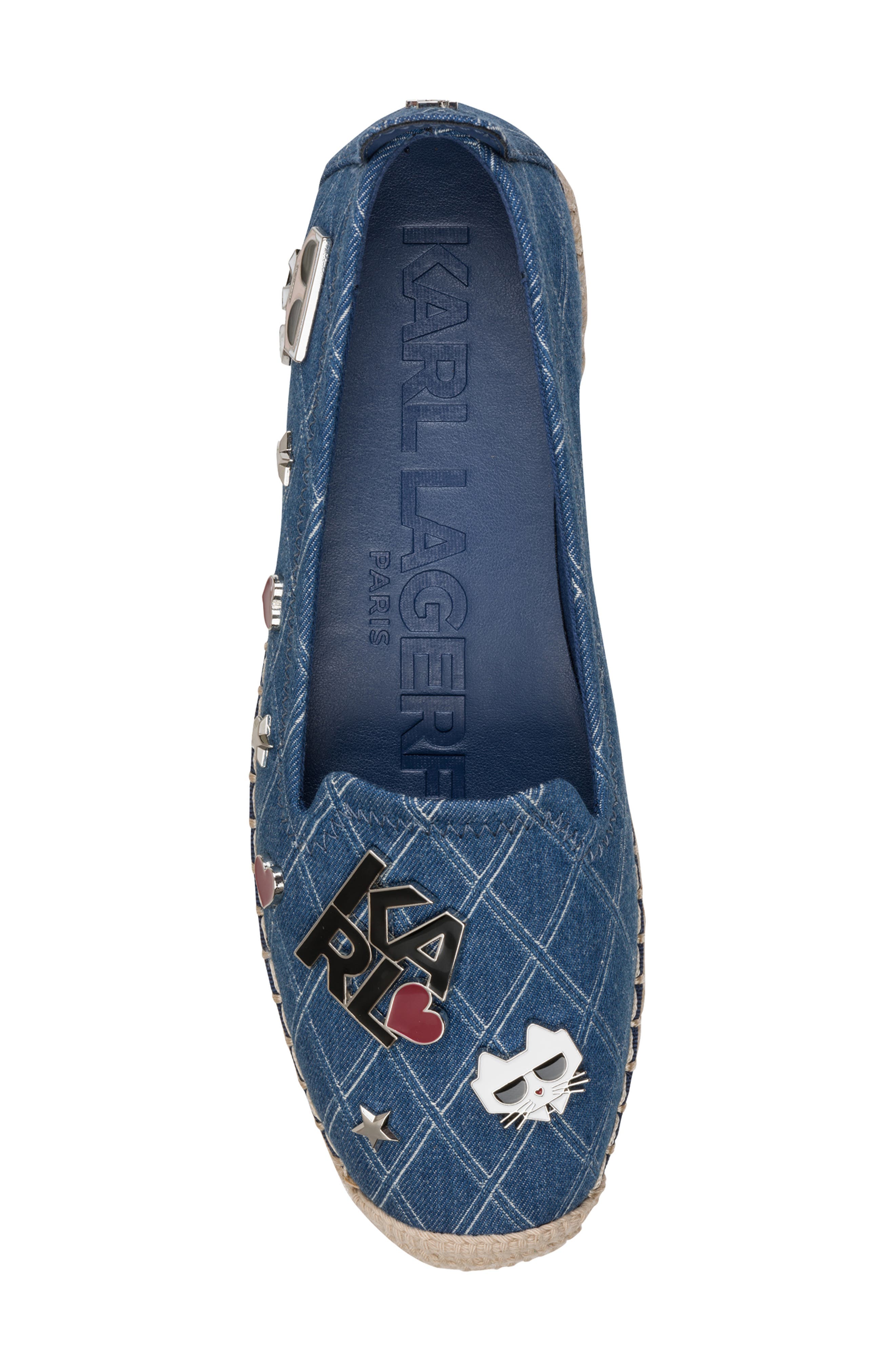 Malvie Espadrille Flat, Alternate, color, BLUE