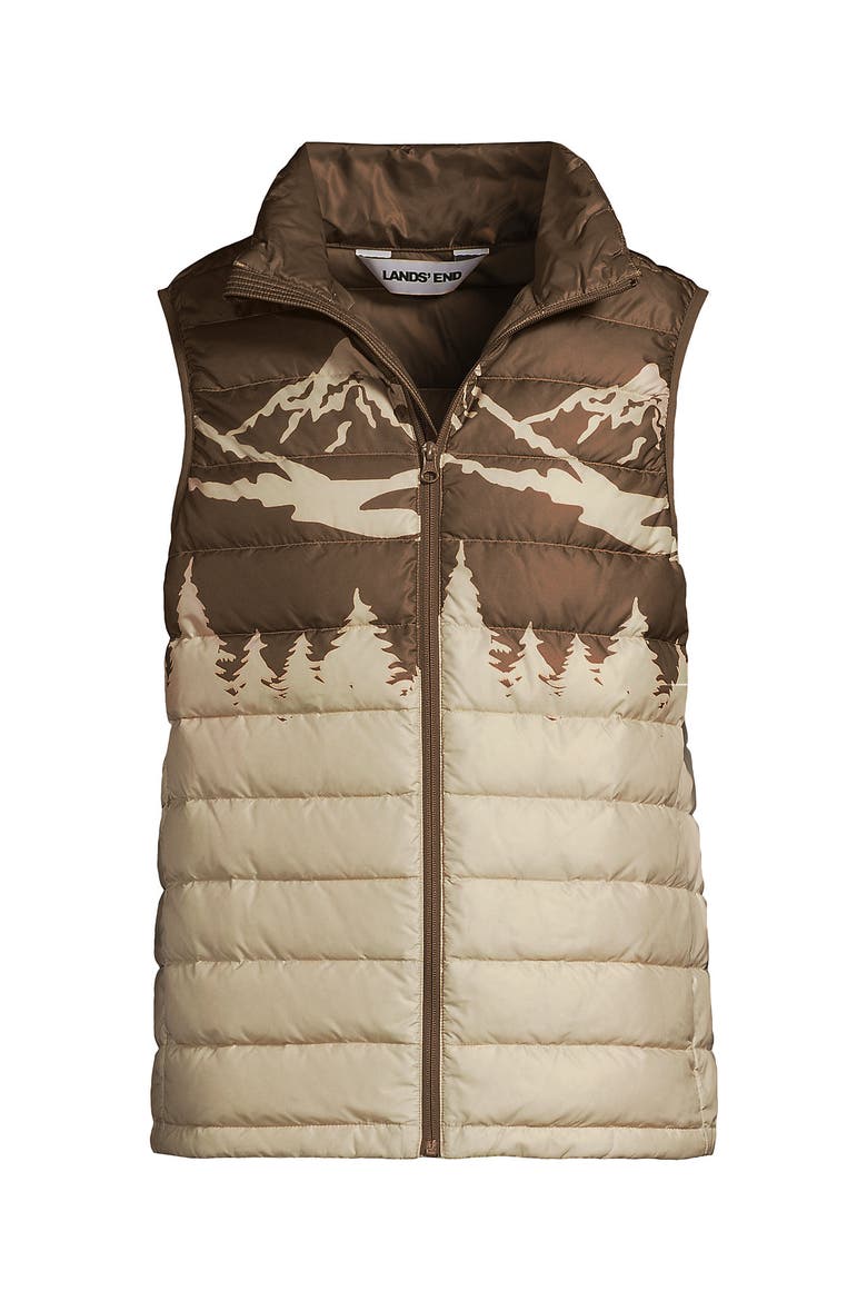 Wanderweight Ultralight Packable Down Vest, Alternate, color, Oyster Tan Mountain