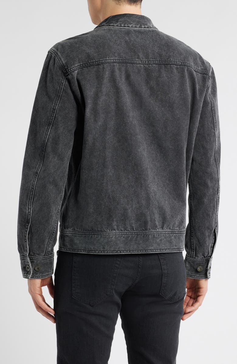 rag & bone Denim Trucker Jacket, Alternate, color, Onyx