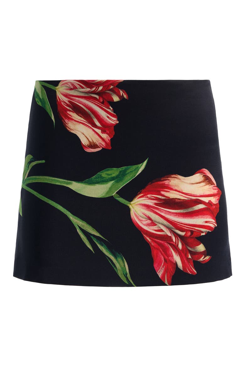 Rubi Micro Miniskirt, Alternate, color, SOFT TULIP BLACK