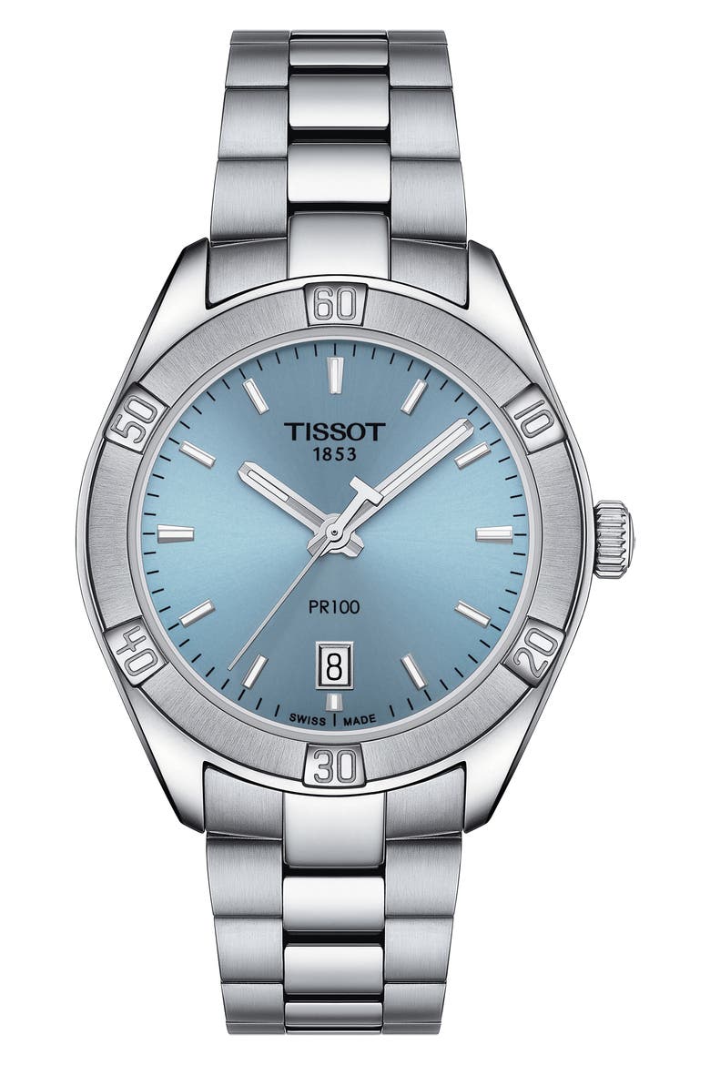 PR 100 Classic Bracelet Watch, 36mm, Main, color, BLUE
