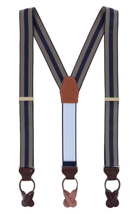 Balint Stripe Grosgrain Suspenders
