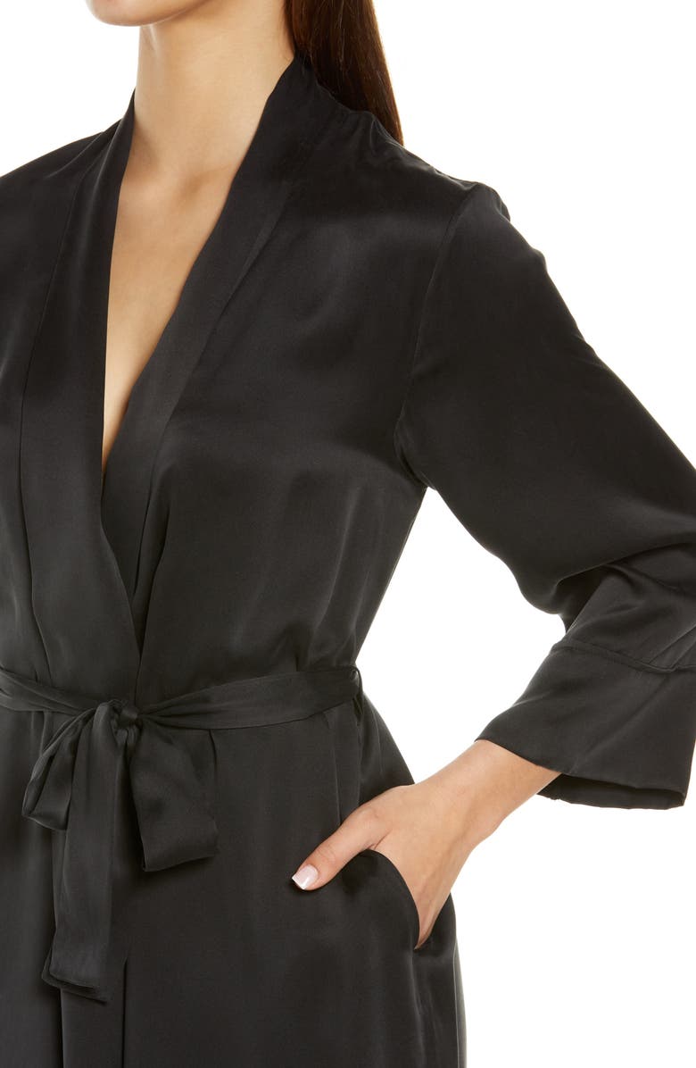 Papinelle Silk Robe, Alternate, color,
