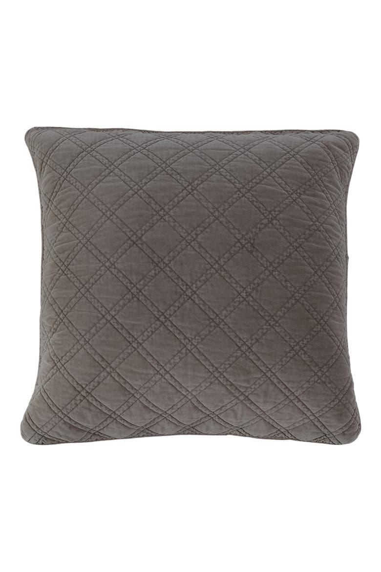 Brussels Euro Sham, Main, color, PEWTER