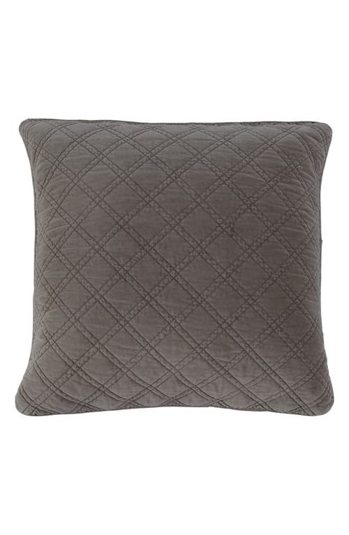 Pom Pom At Home Brussels Large Euro Pillow In Pewter
