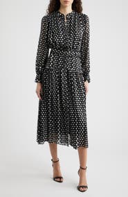 t tahari long sleeve tiered maxi dress Long Sleeve Tiered Maxi Dress