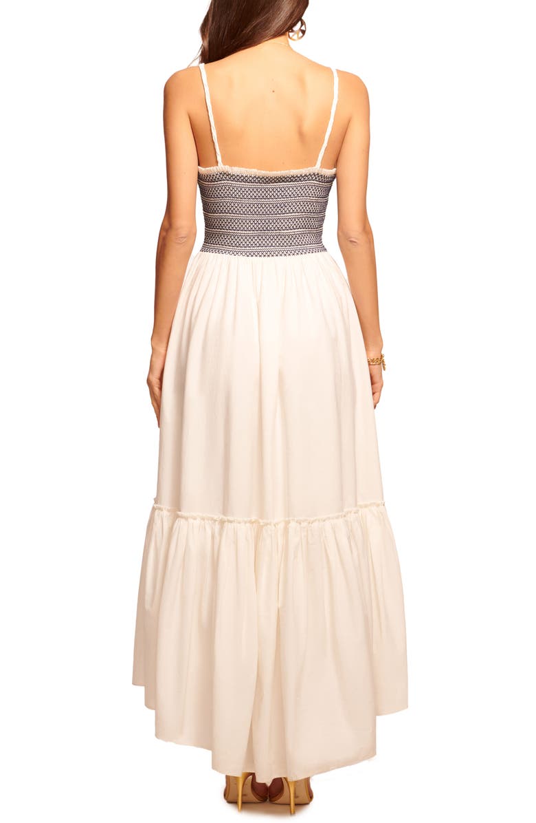 Ramy Brook Lucia Ruffle Hem Maxi Sundress, Alternate, color, White